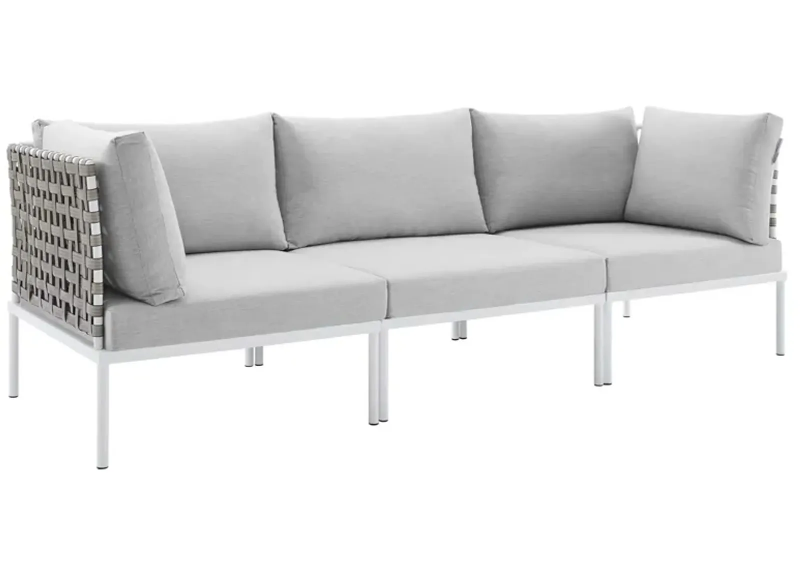 Modway - Harmony Sunbrella� Basket Weave Outdoor Patio Aluminum Sofa