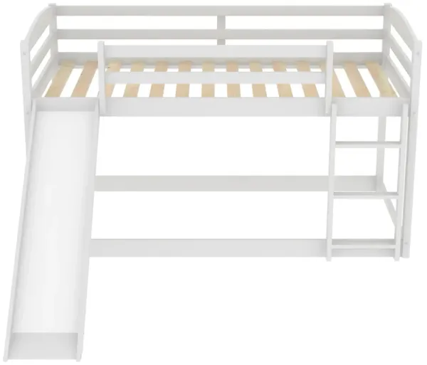 Merax Twin over Twin Bunk Bed with Convertible Slide and Ladder