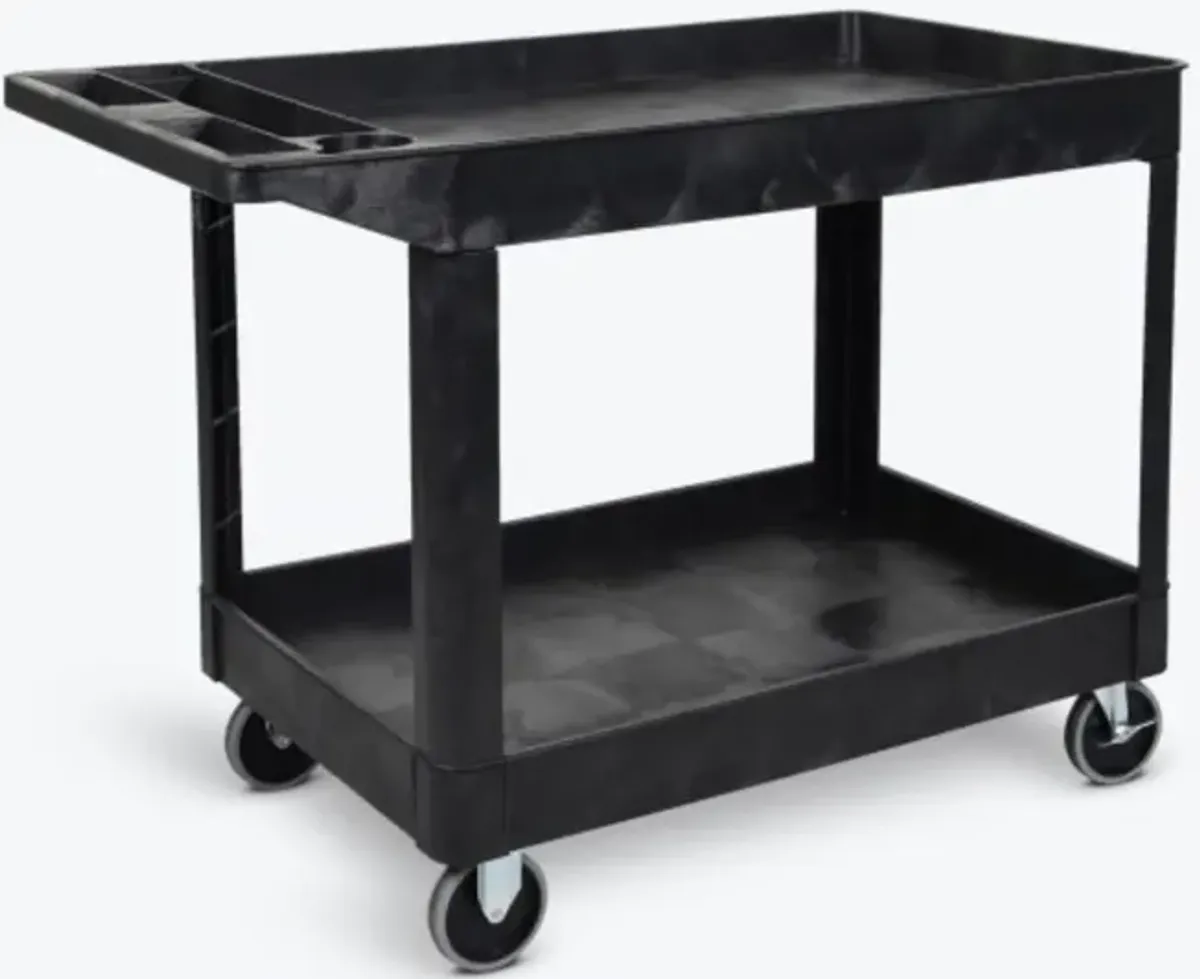 Luxor XLC11-B two shelf heavy-duty utility cart