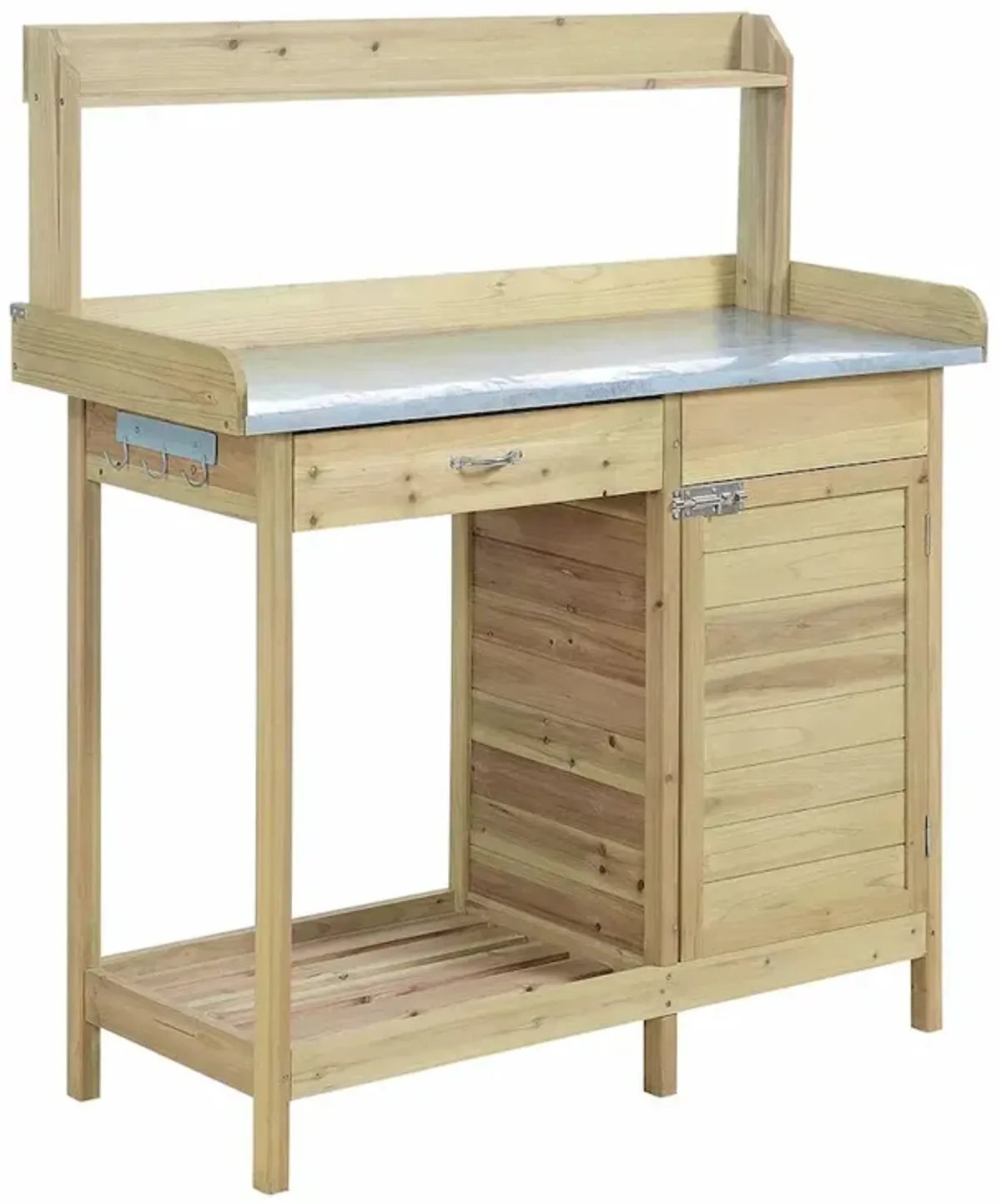 Convience Concept, Inc. Deluxe 1 Drawer Potting Bench with Storage Cabinet and Shelves