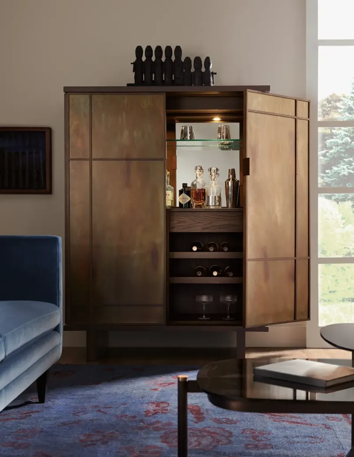 Shoji Bar Cabinet