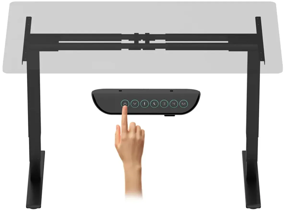 FLEXISPOT E6 Max Dual Motor 3 Stages Standing Desk Height Adjustable Desk Electric Stand Up Desk Frame Only (Black)