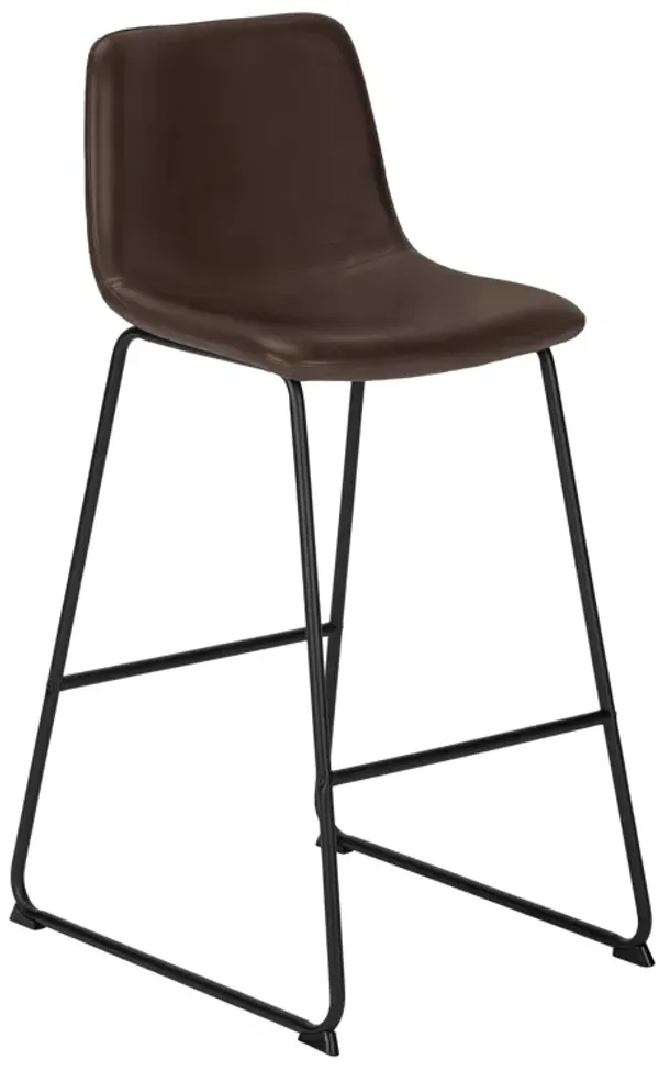 Monarch Specialties Office Chair, Bar Height, Standing, Computer Desk, Work, Pu Leather Look, Metal, Contemporary, Modern