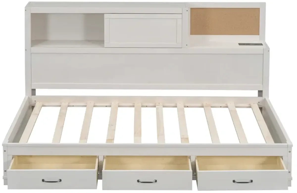 Merax Daybed Frame with 3 Storage Drawers