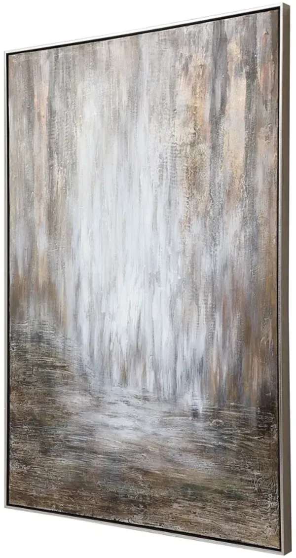 Desert Rain Hand Painted Abstract Art