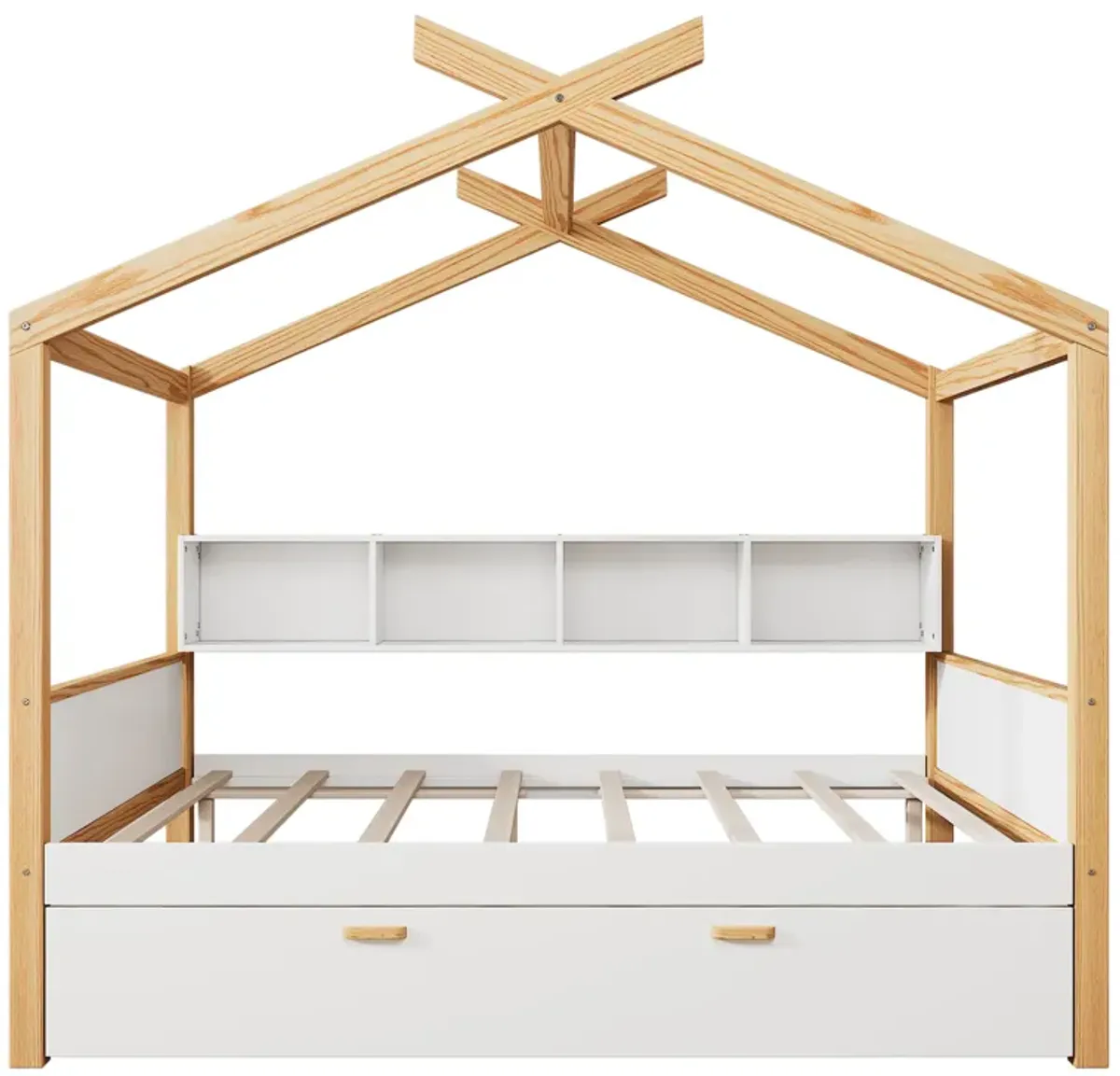 Merax House Bed Frame with 2 Storage Drawers