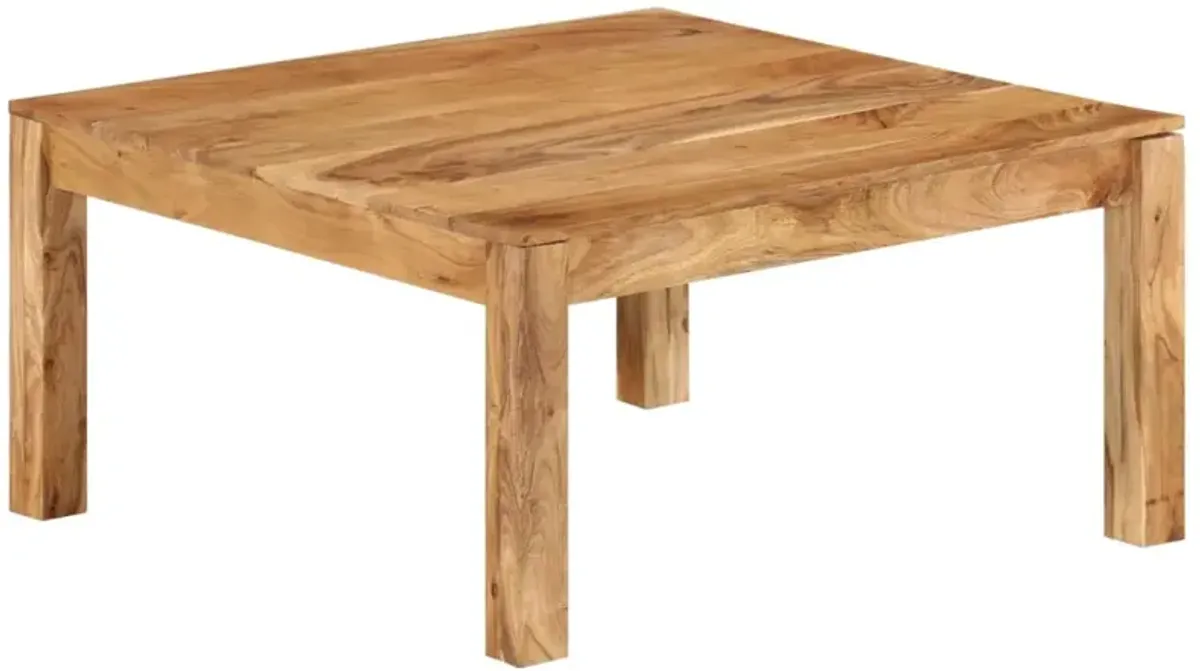 vidaXL Coffee Table 31.5x31.5x15.7 Solid Acacia Wood