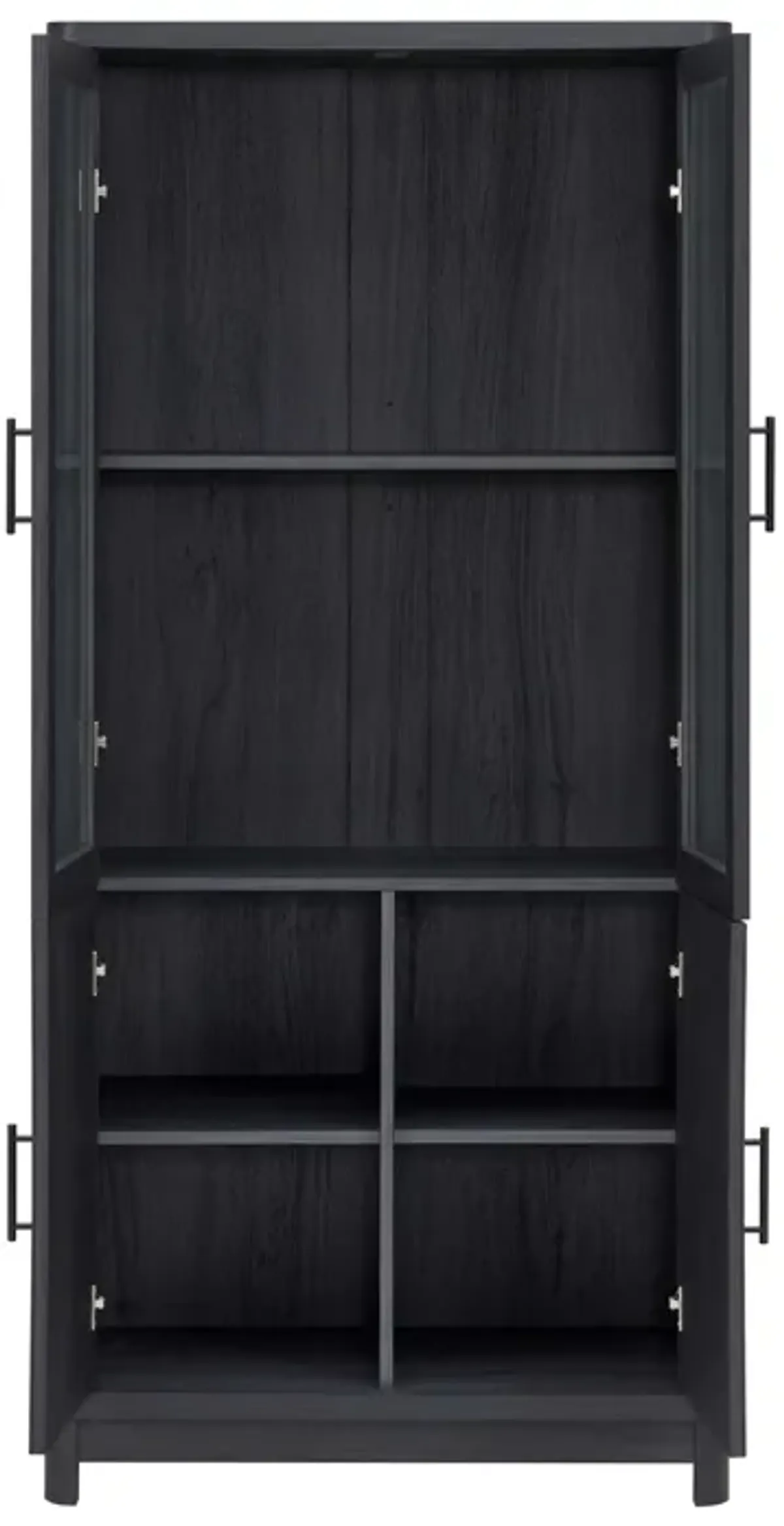 Jodie Dark Gray Bookcase (Set of 2)