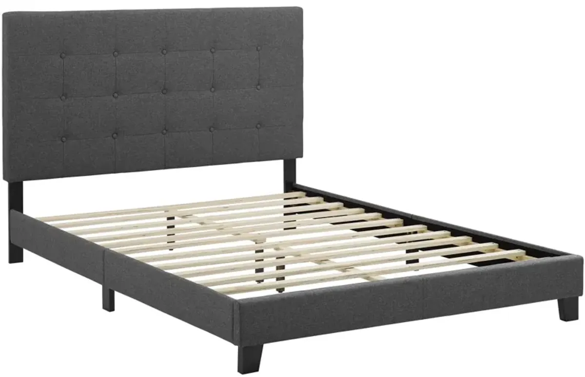 Modway - Melanie King Tufted Button Upholstered Fabric Platform Bed