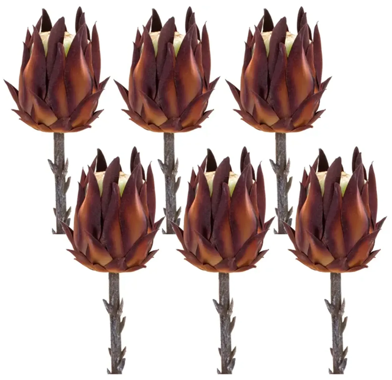 Set of 6 Stunning Exotic Protea Stems Bold Artificial Blooms for Unique Floral Arrangements