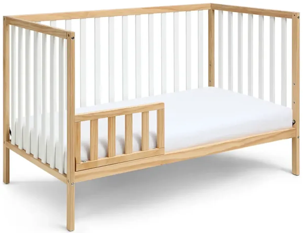 Baby Cache Deux Remi 3-in-1 Convertible Island Crib Natural/White