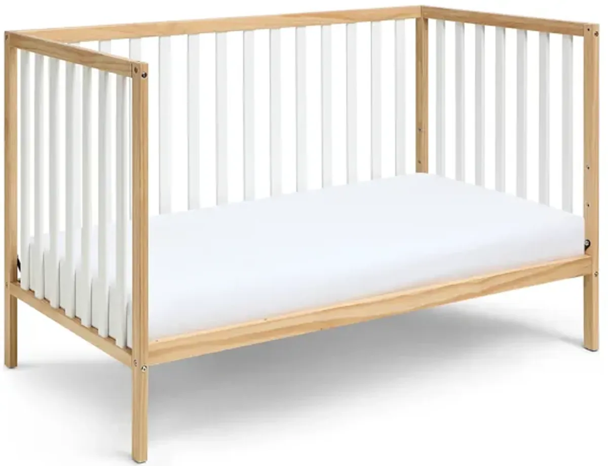 Baby Cache Deux Remi 3-in-1 Convertible Island Crib Natural/White