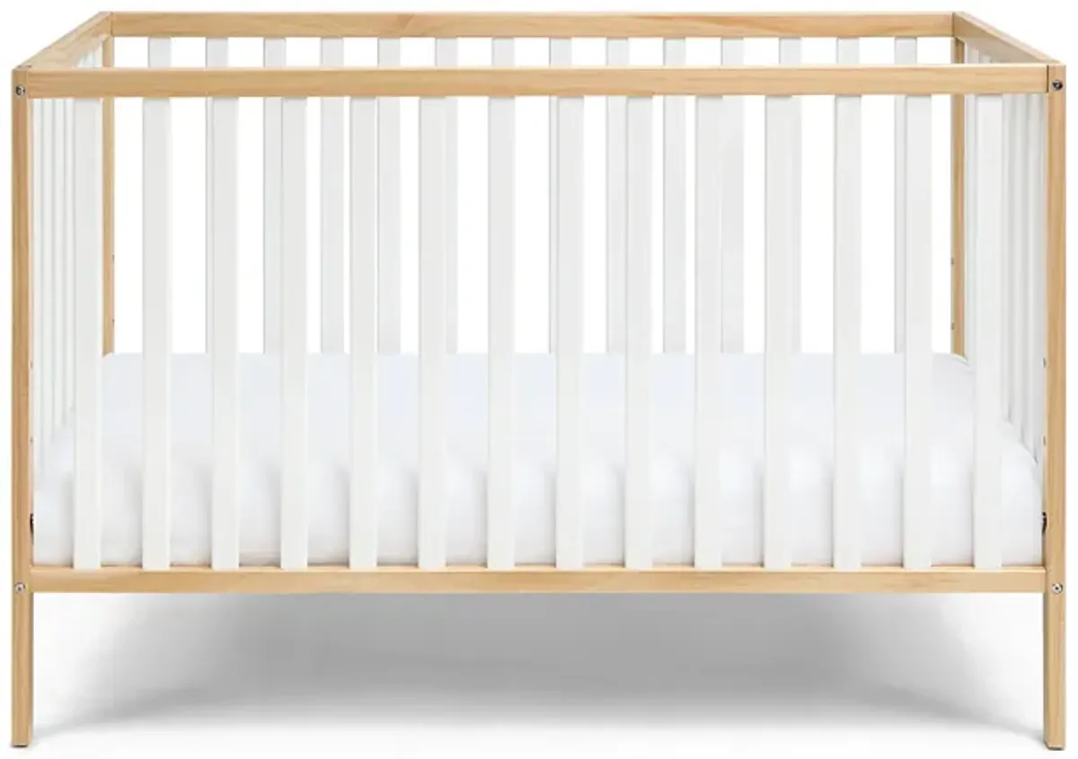 Baby Cache Deux Remi 3-in-1 Convertible Island Crib Natural/White