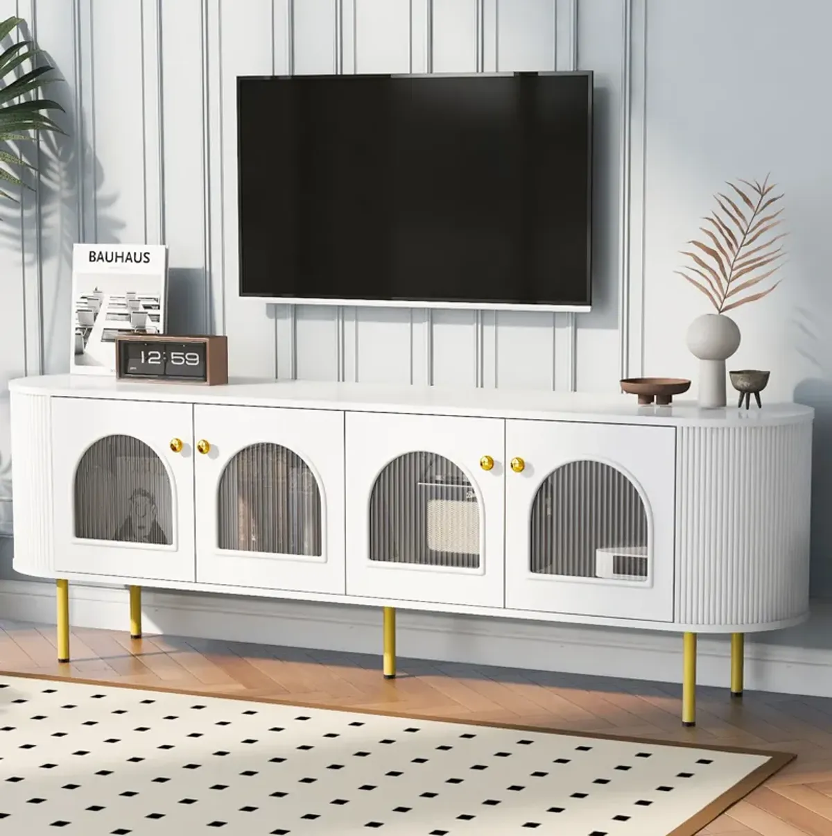 Merax Modern Media Console Table TV Stand