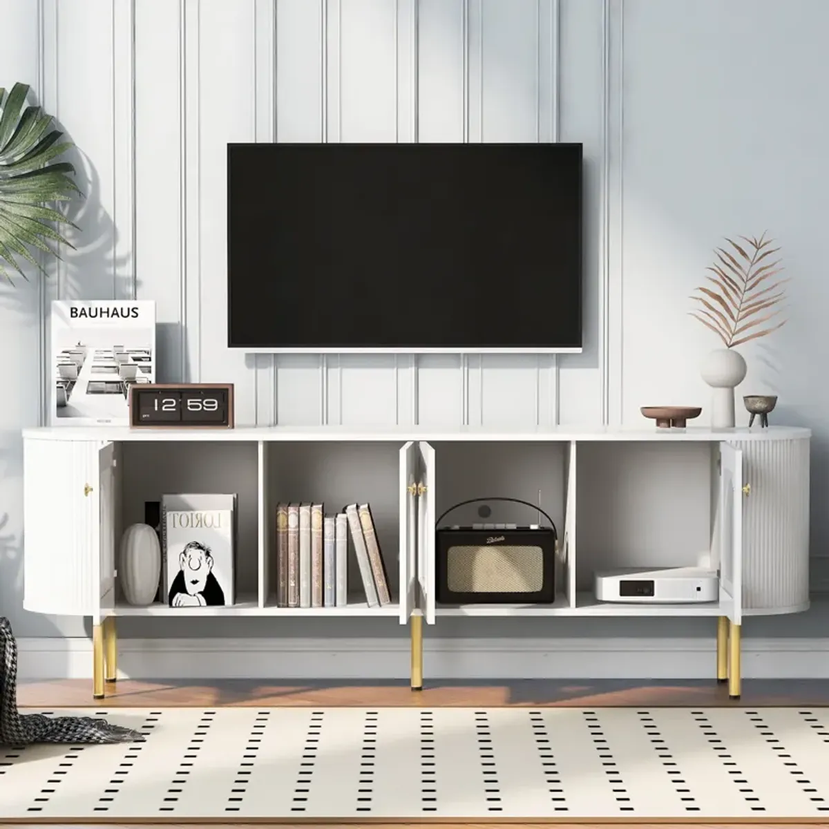 Merax Modern Media Console Table TV Stand