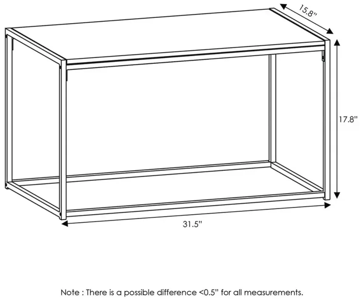 Furinno Camnus Modern Living Coffee Table, Americano