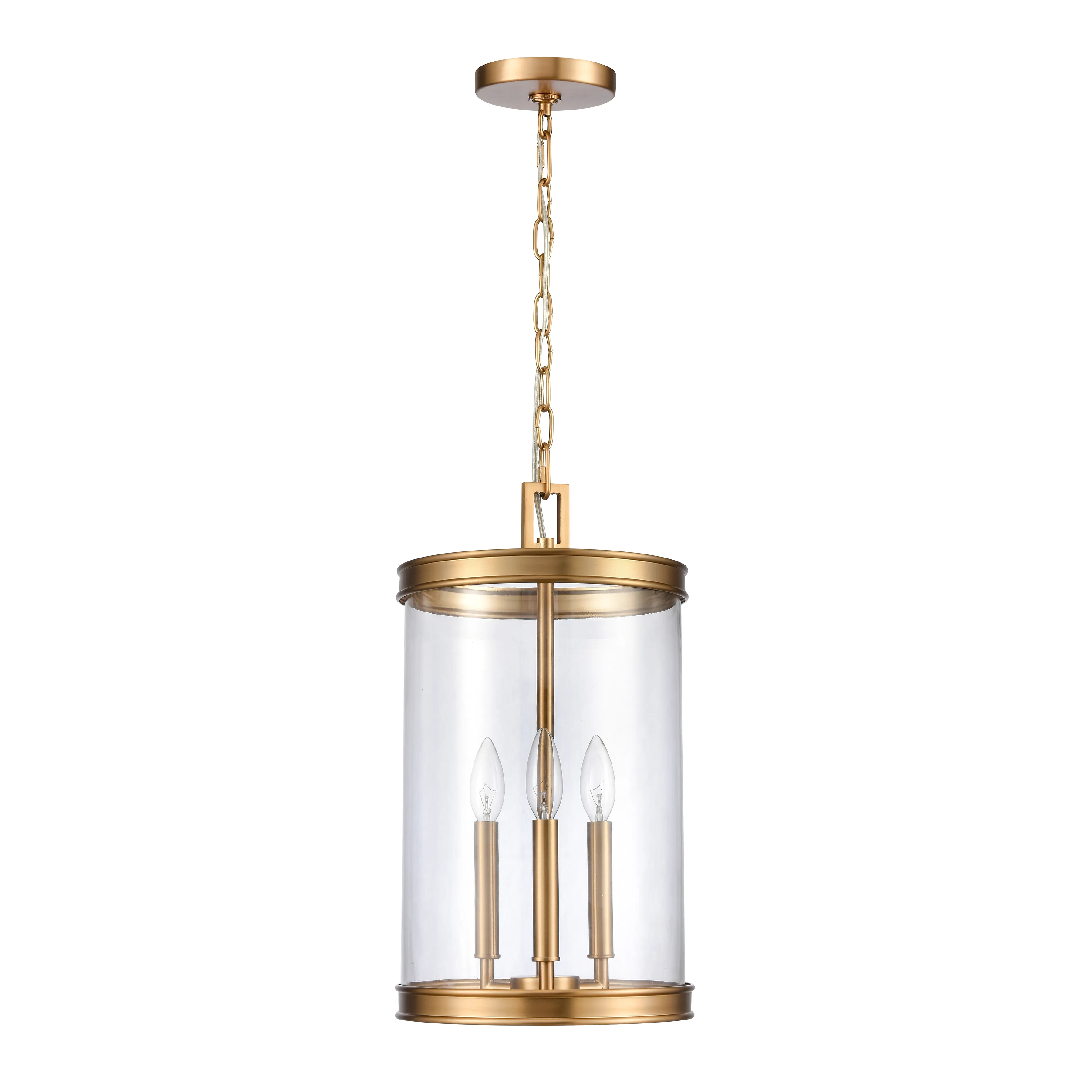 Mendoza 10.25'' Gold Wide 3-Light Pendant