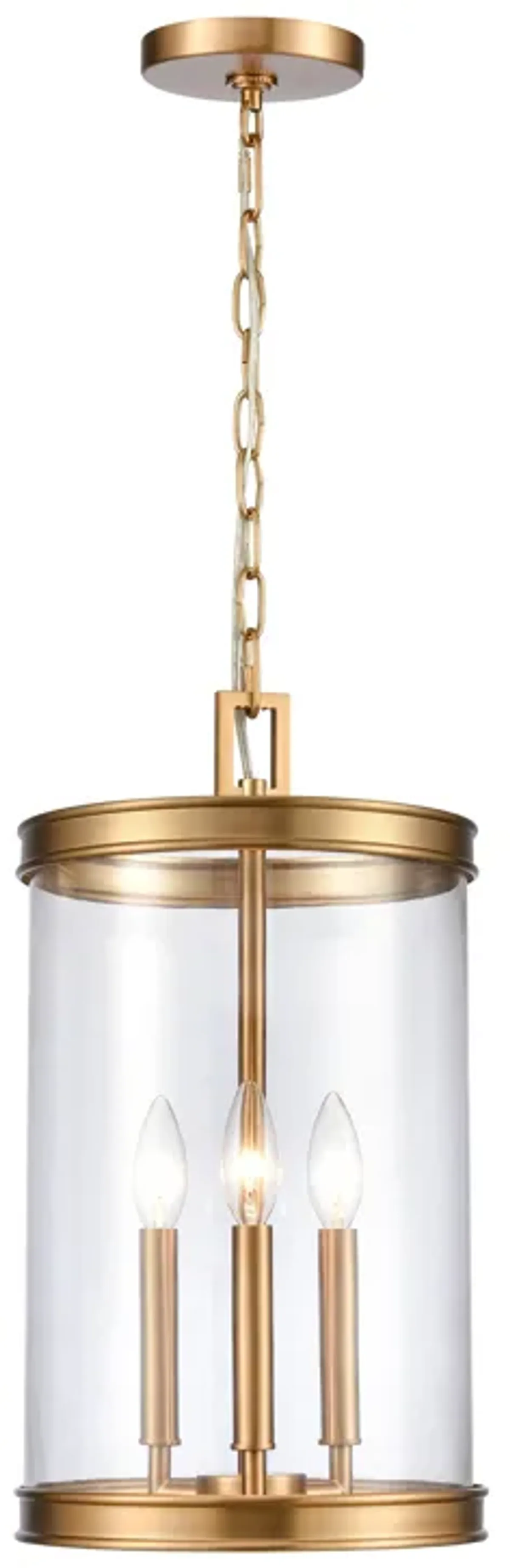 Mendoza 10.25'' Gold Wide 3-Light Pendant