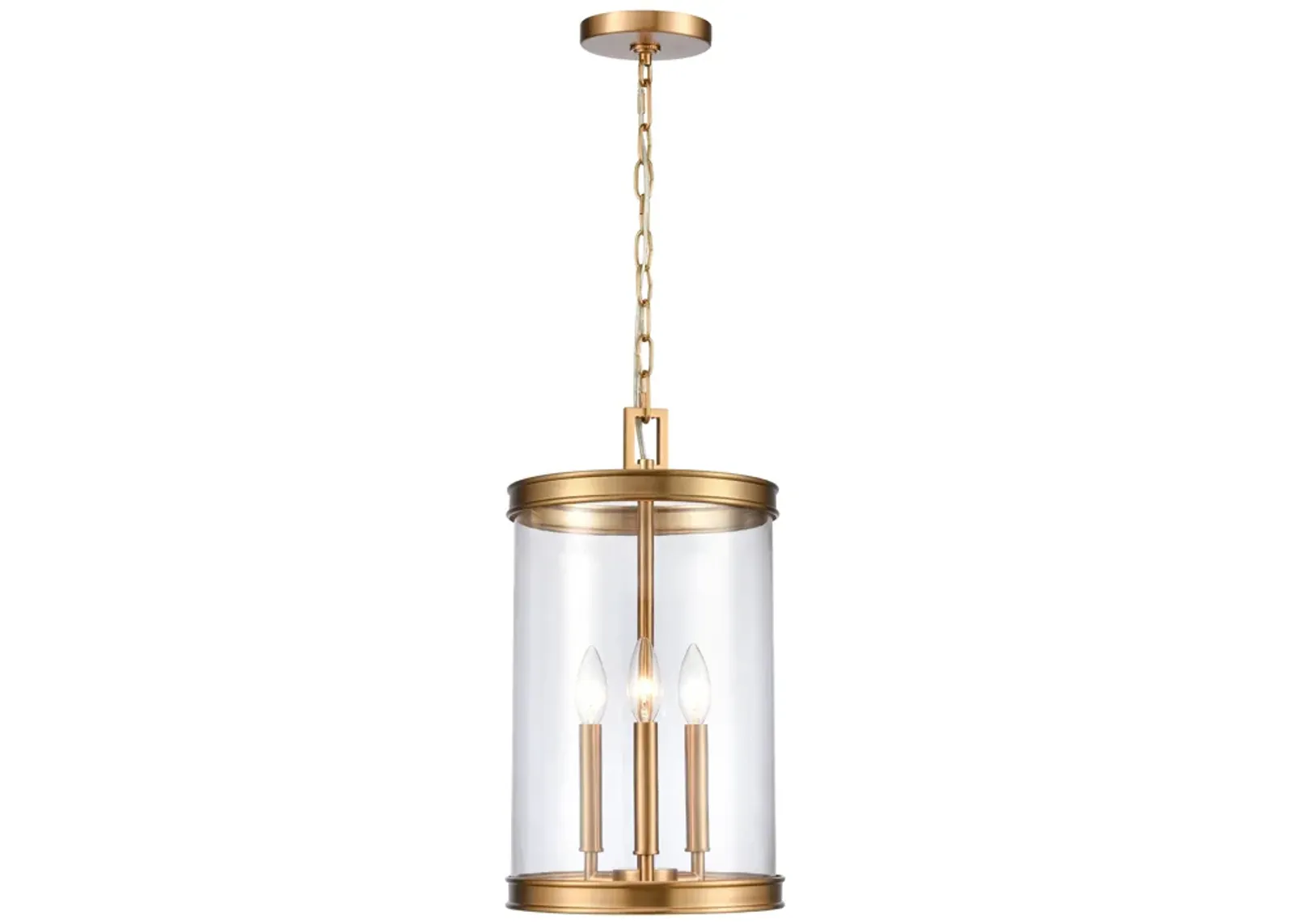 Mendoza 10.25'' Gold Wide 3-Light Pendant