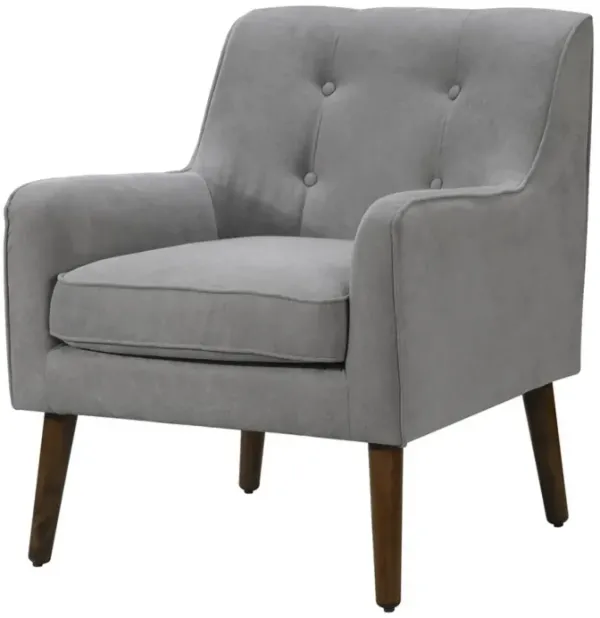 Streamdale Ryder Mid Century Modern Steel Woven Fabric Tufted Armchair