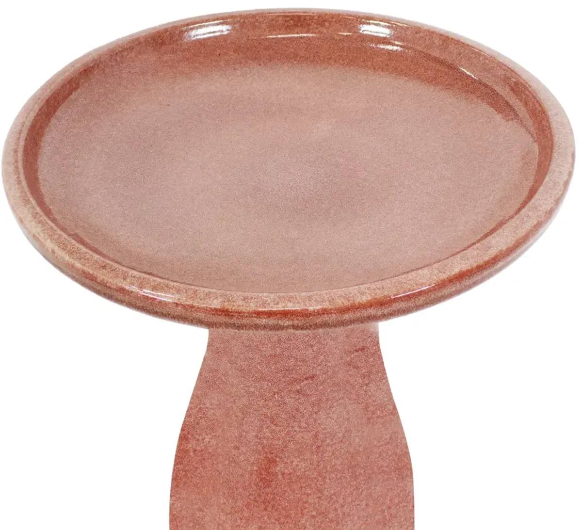 Sunnydaze Outdoor Glazed Ceramic Bird Bath - 20.5 in