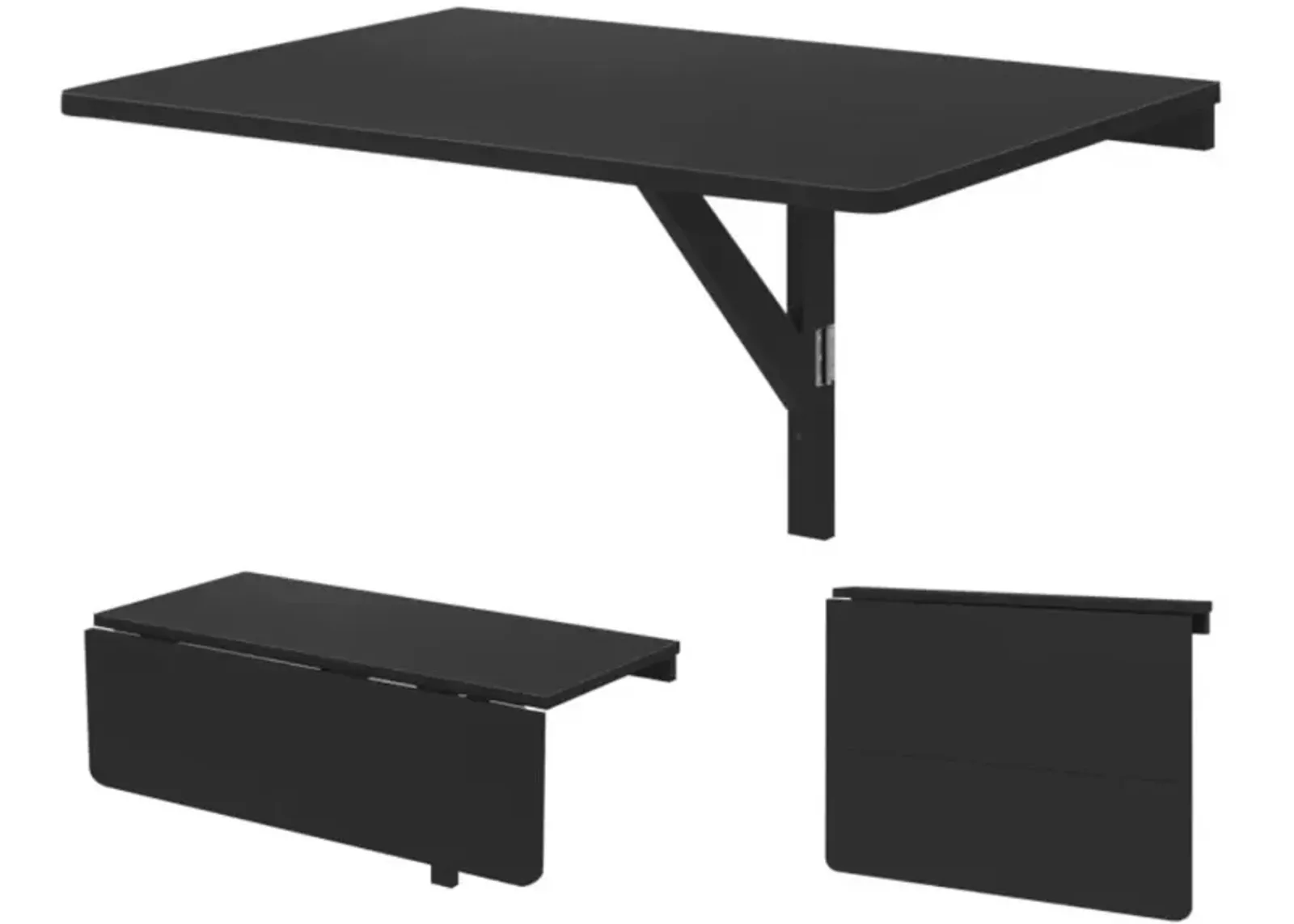 Hivvago 31.5 x 23.5 Inch Wall Mounted Folding Table for Small Spaces