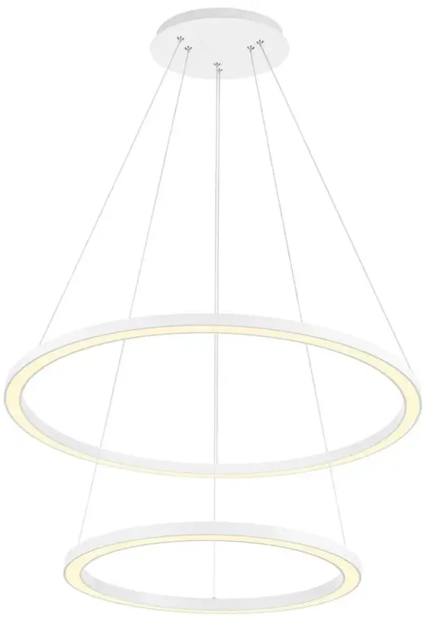 CWI Lighting Chalice LED Chandelier With White Finish