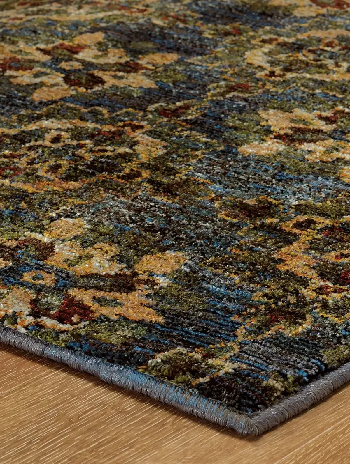 Andorra 5'3" x 7'3" Blue Rug