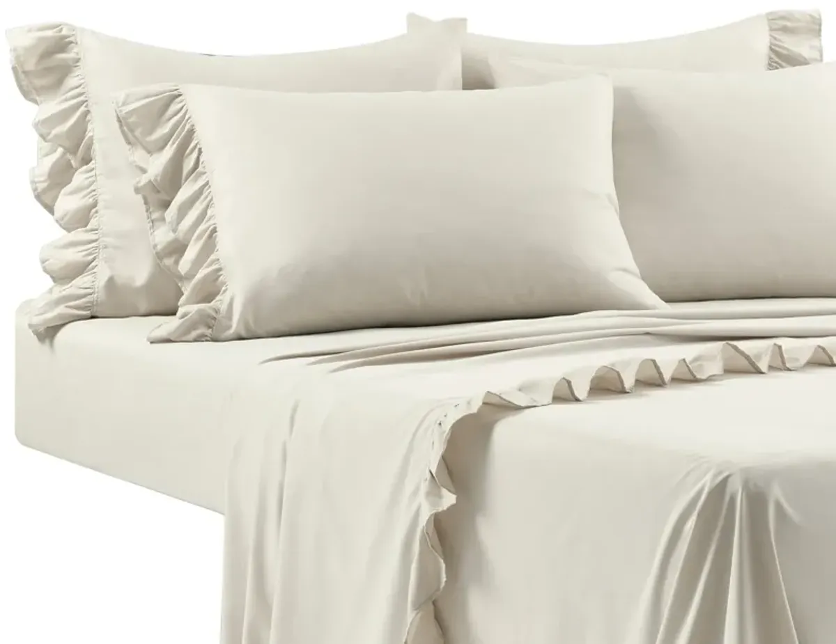 Reyna Ruffle Sheet Set 6Pc