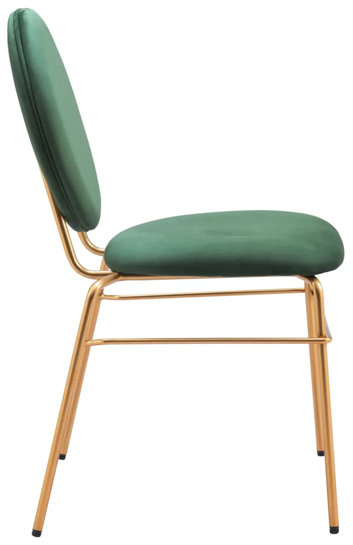 Odessa Dining Chair (Set of 2) Green & Gold