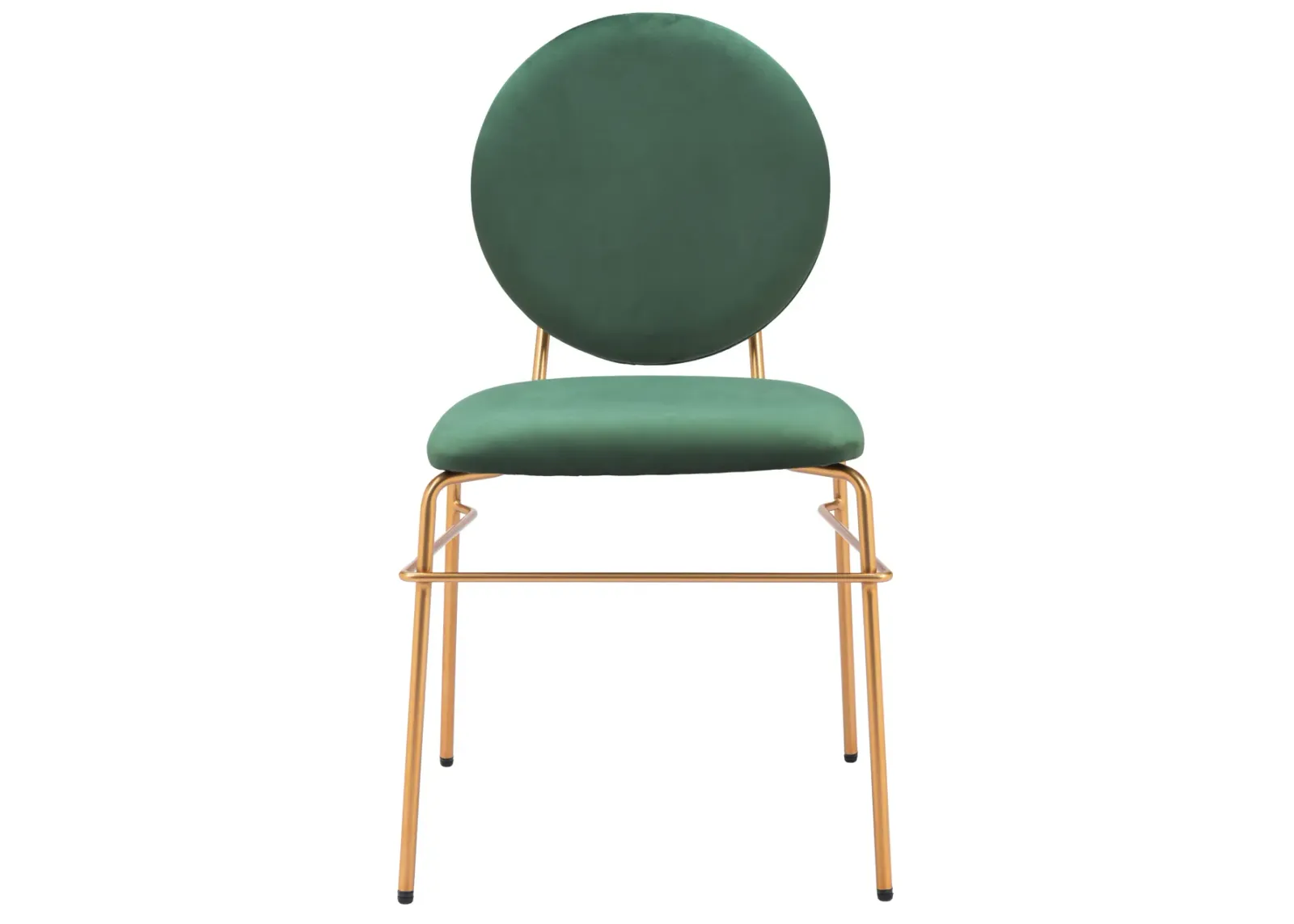 Odessa Dining Chair (Set of 2) Green & Gold