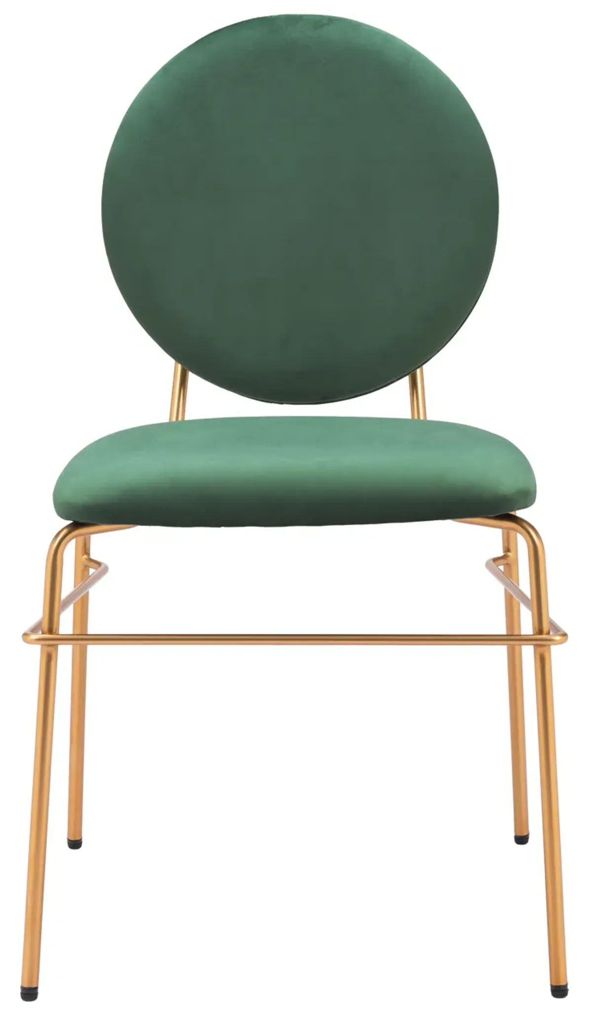 Odessa Dining Chair (Set of 2) Green & Gold