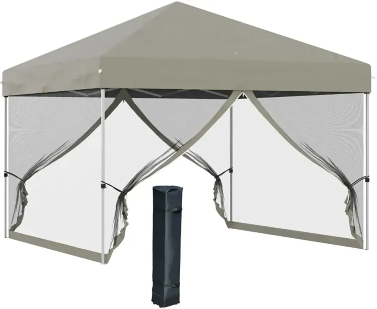 Portable Pop-Up Canopy Tent for Backyard and Beach Use