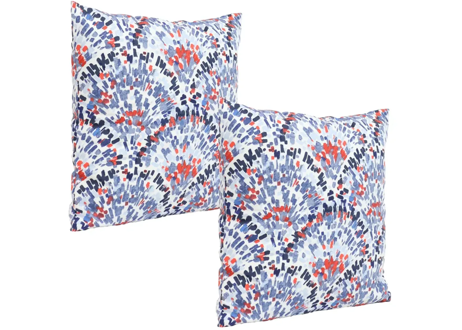 Sunnydaze Set of 2 17" Square Polyester Throw Pillow Covers