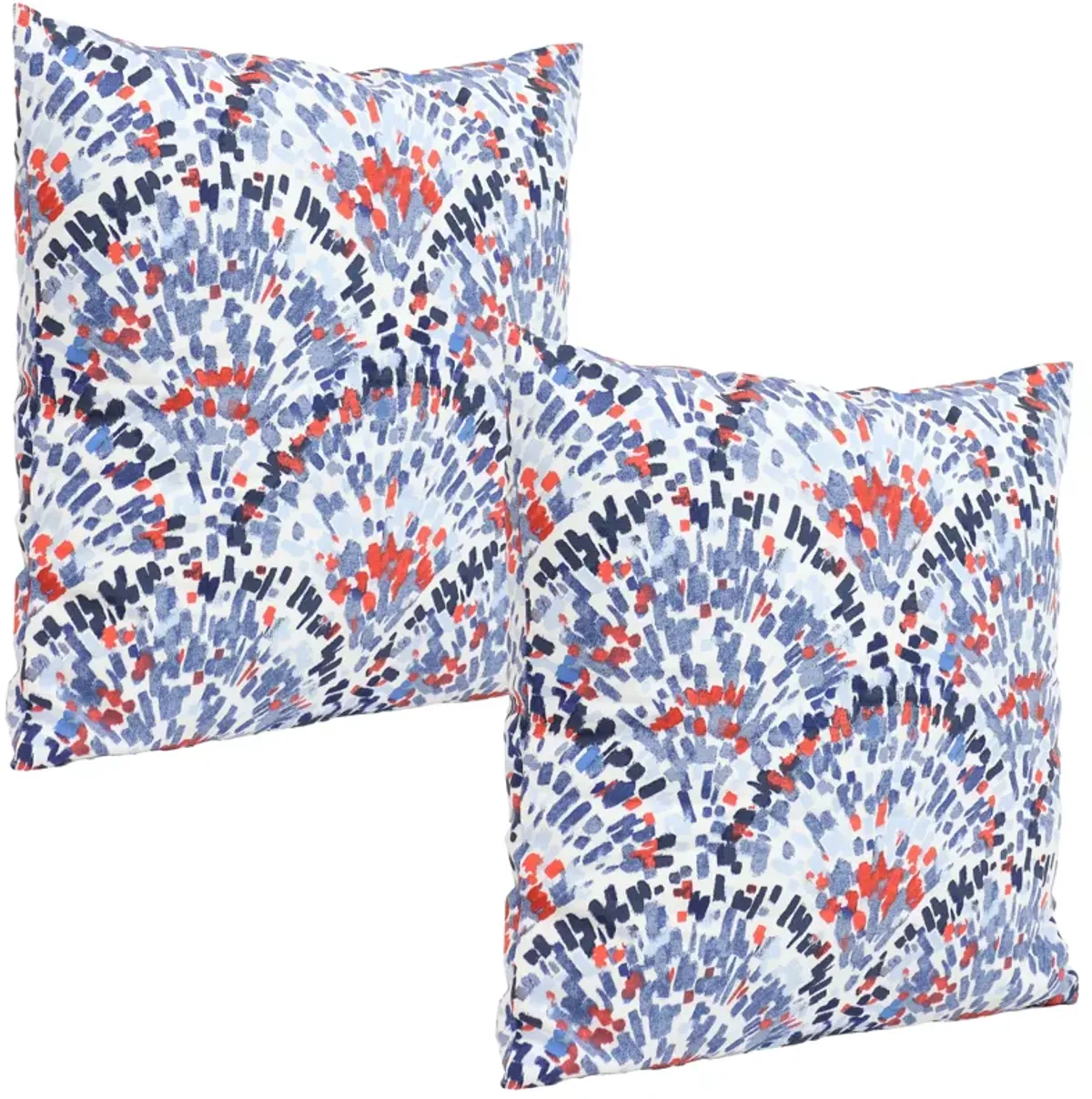 Sunnydaze Set of 2 17" Square Polyester Throw Pillow Covers