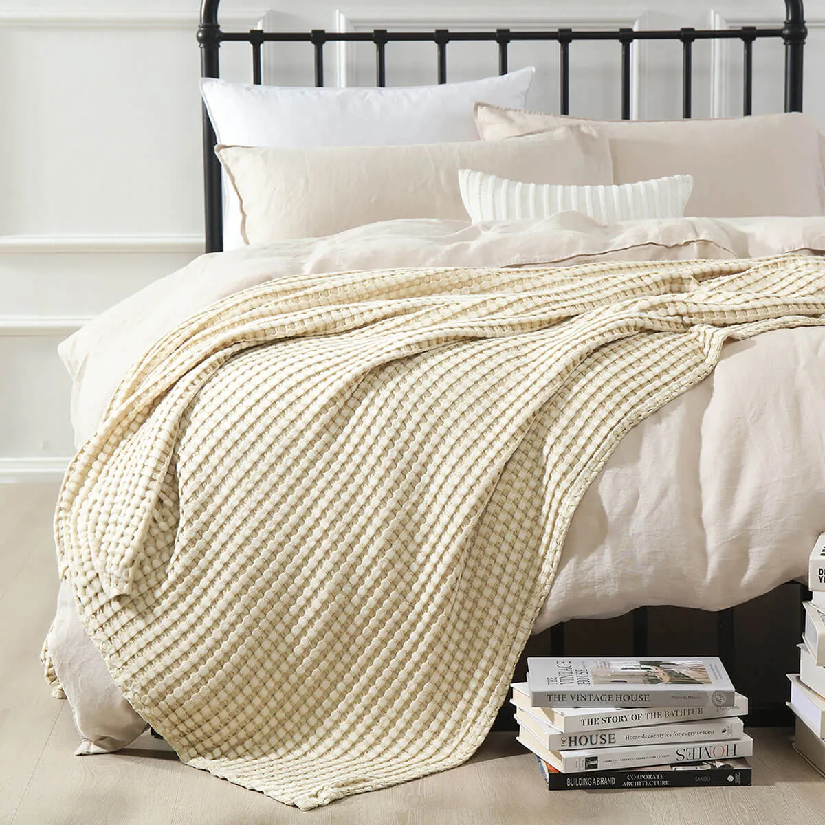 Egyptian Linens - Bamboo Waffle Blanket/Throw