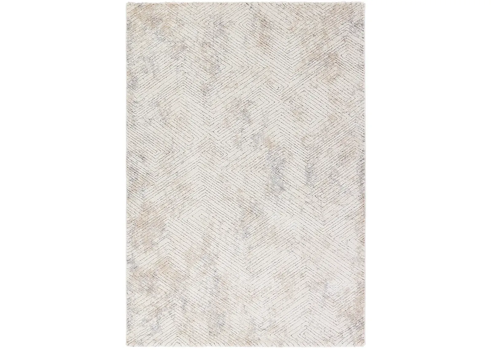 Ferris Natri x White 3' x 10' Runner Rug