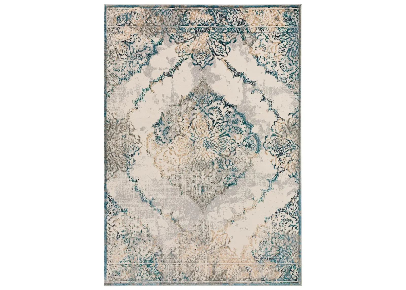 Karma KM23 Ivory 2'3" x 7'5" Rug