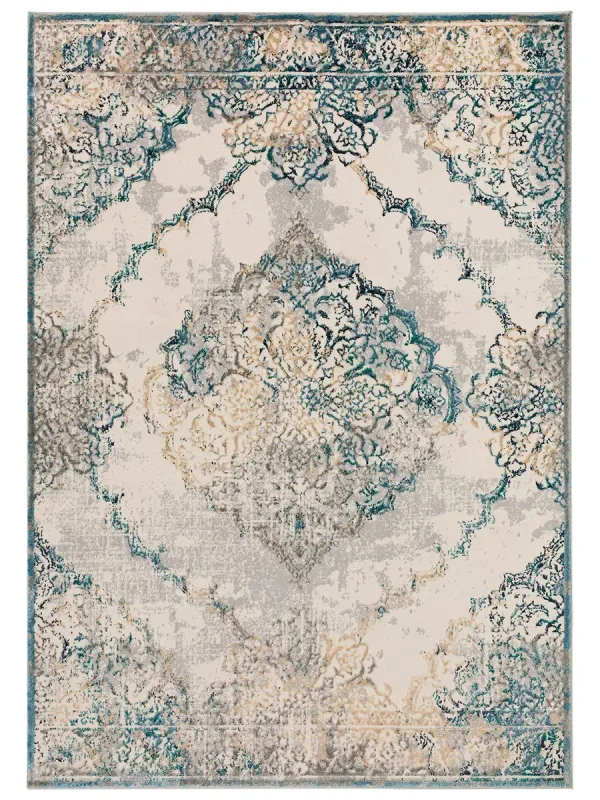 Karma KM23 Ivory 2'3" x 7'5" Rug