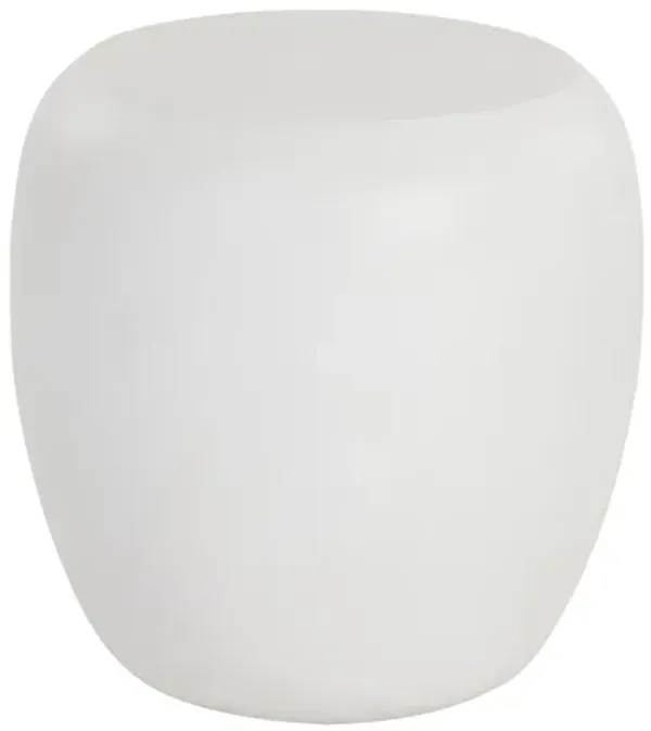 Iolite White End Table