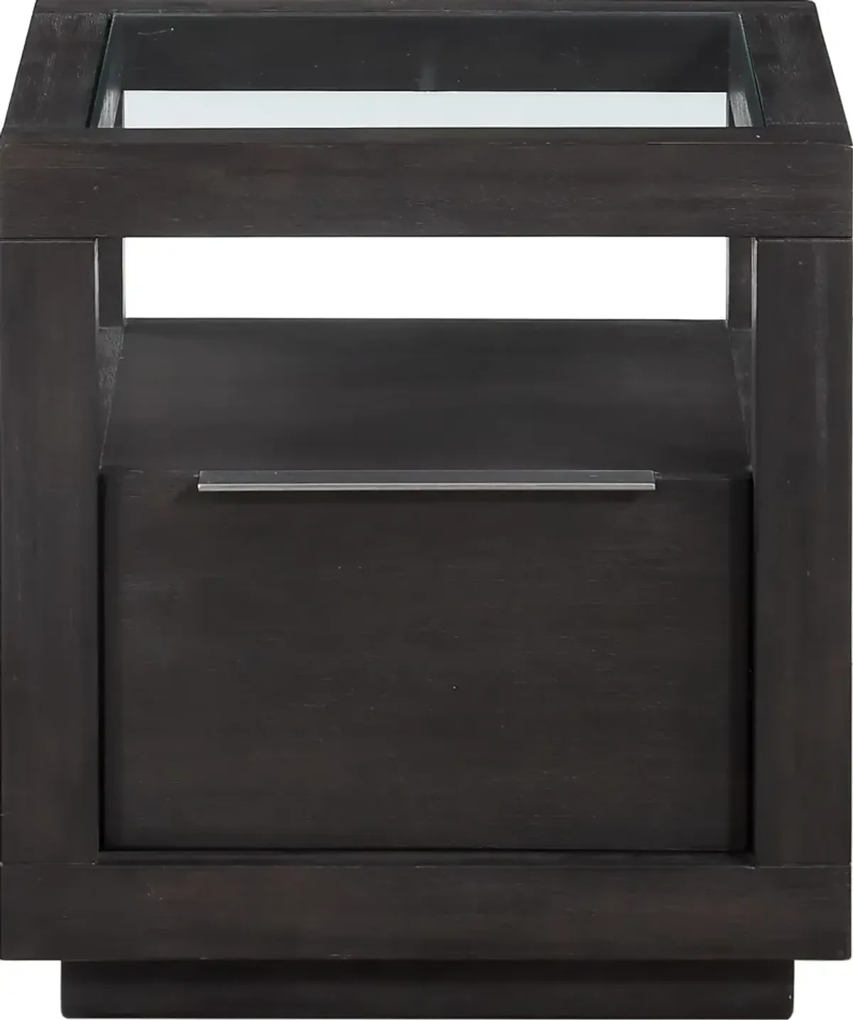 Oxford One Drawer End Table in Basalt Grey