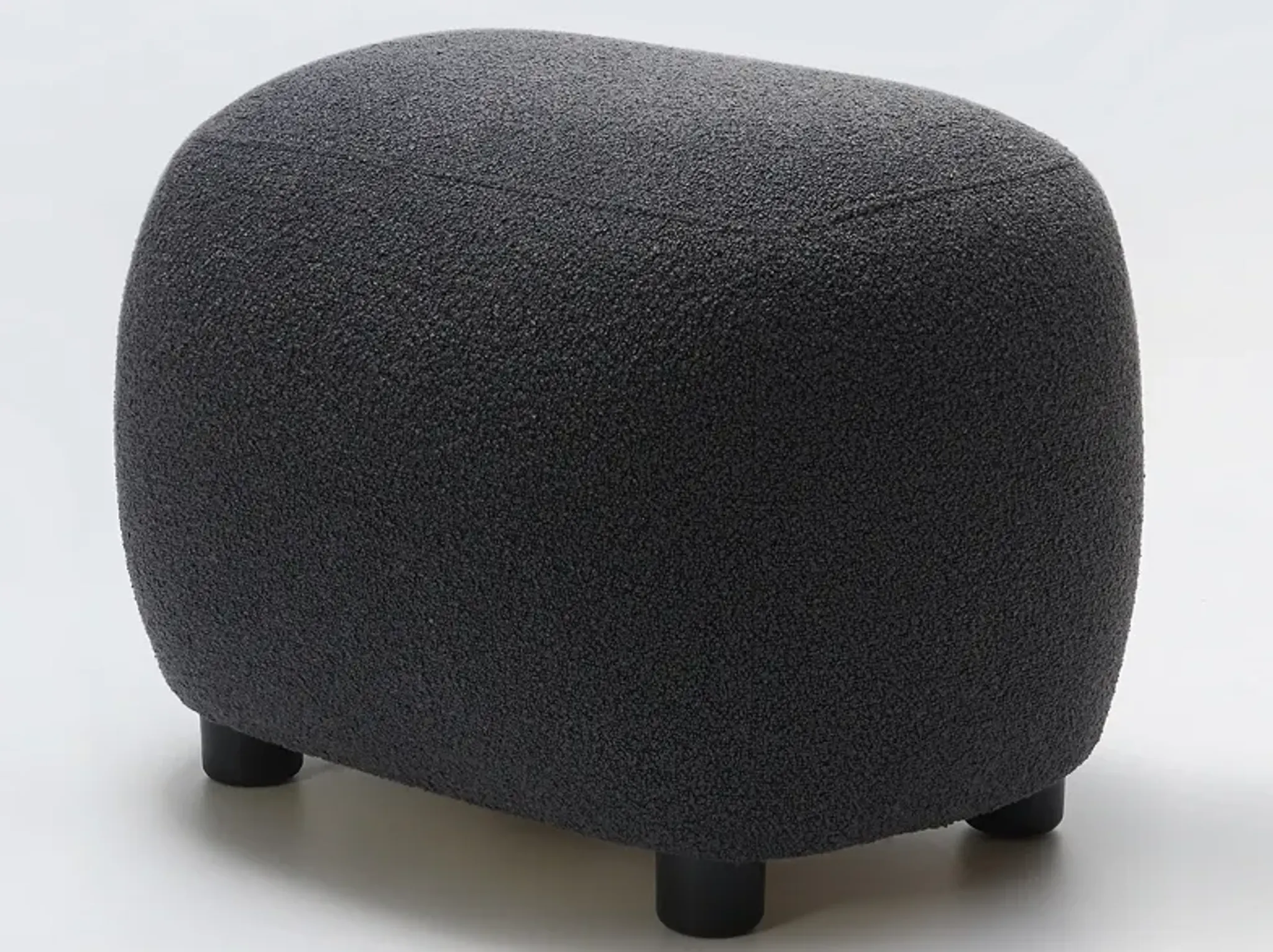 Elmer Boucl Ottoman Mathis Home | Furniture.com