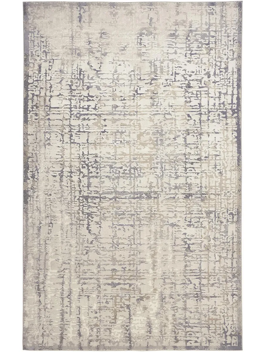 Waldor 3683F Ivory/Gray 2'10" x 7'10" Rug