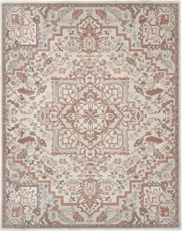 Elation ETN10 Ivory/Brick 7'10" x 9'10" Rug