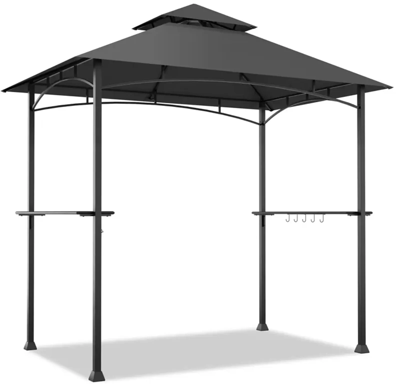 8 x 5 Feet Outdoor Barbecue Grill Gazebo Canopy Tent BBQ Shelter