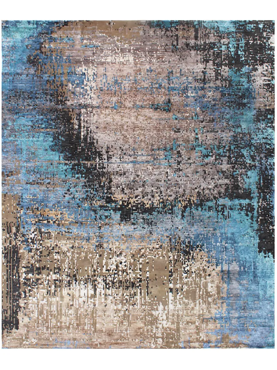 Infinity INF942 Blue 8" x 10" Rug