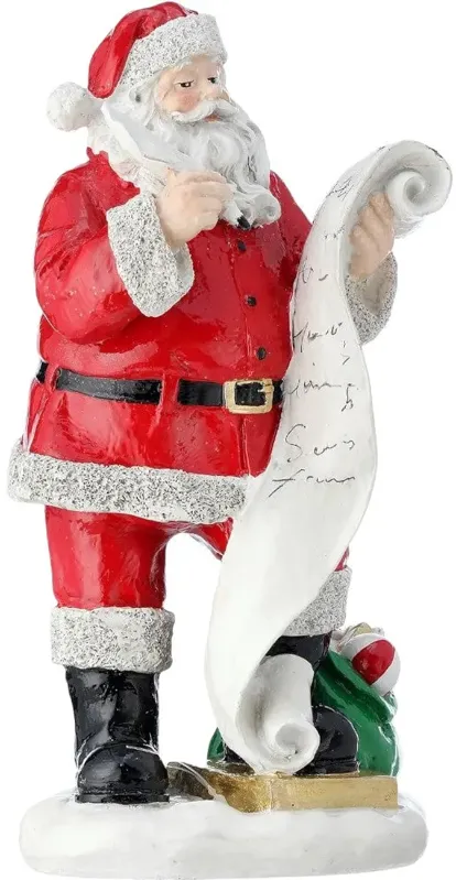 10" Santa Checking His List Twice