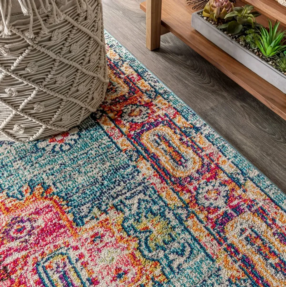 Bpl Bohemian Flair Boho Vintage Medallion Area Rug