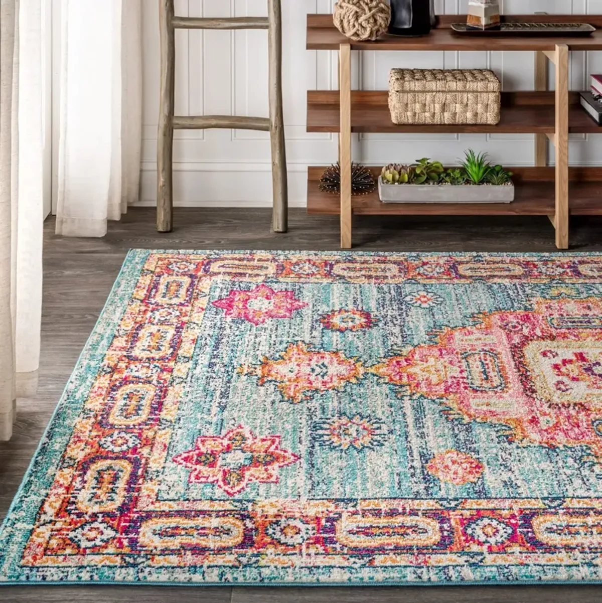 Bpl Bohemian Flair Boho Vintage Medallion Area Rug