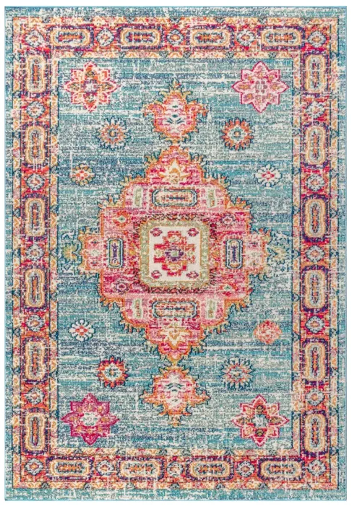 Bpl Bohemian Flair Boho Vintage Medallion Area Rug